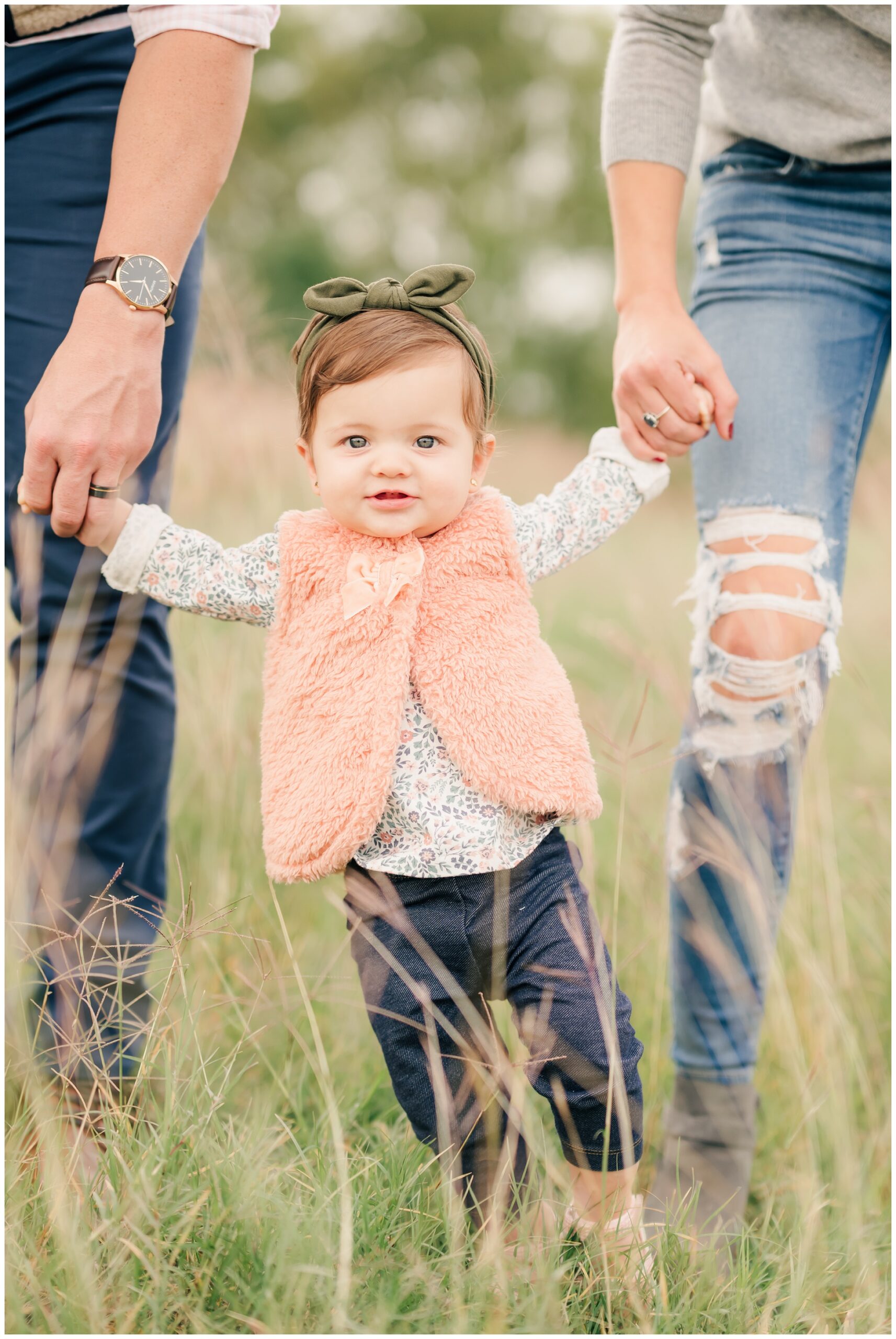 The Woodlands Outdoor Family locations with tall grass.