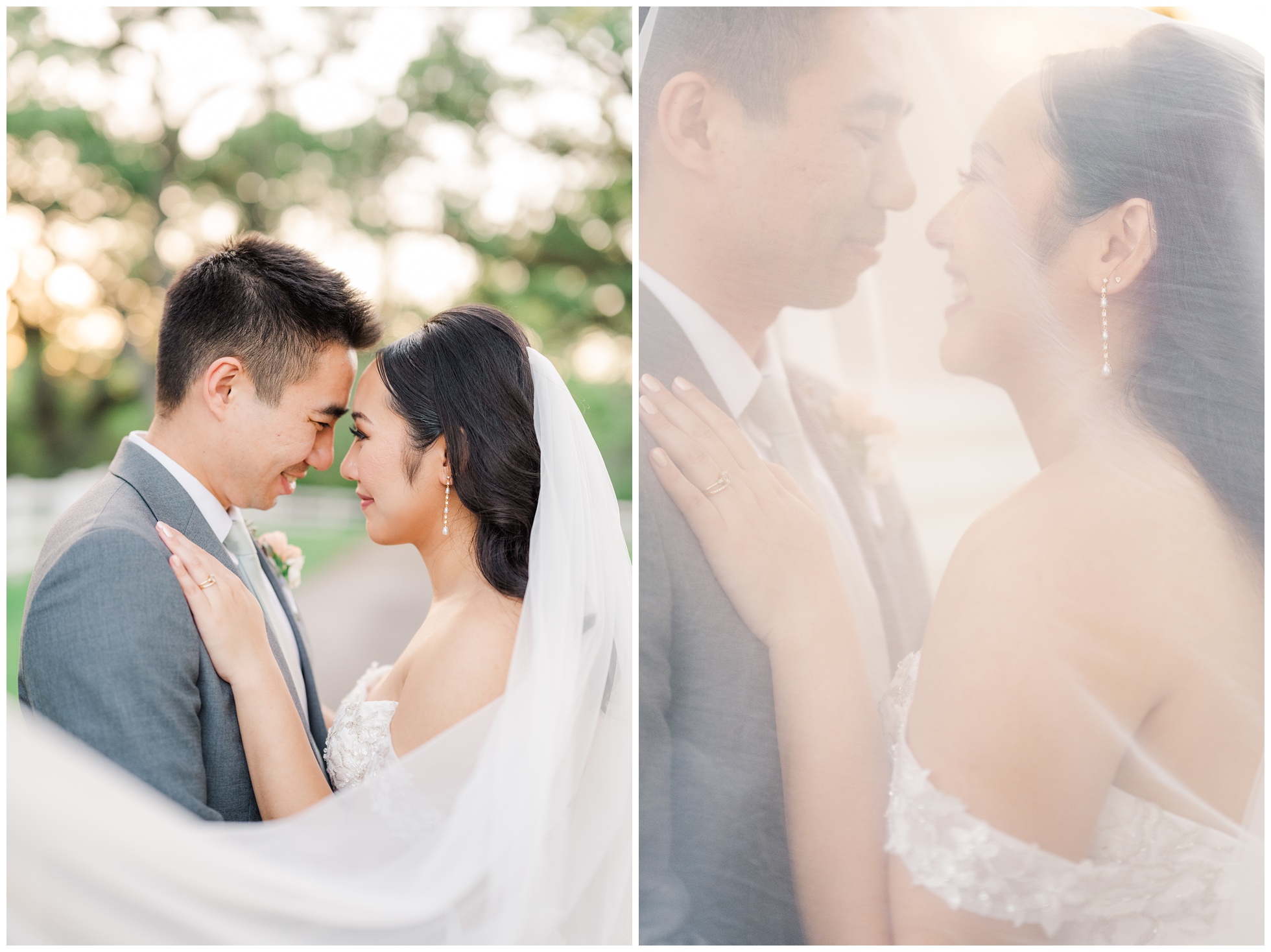 Bride and Groom portraits at Magnolia Manor